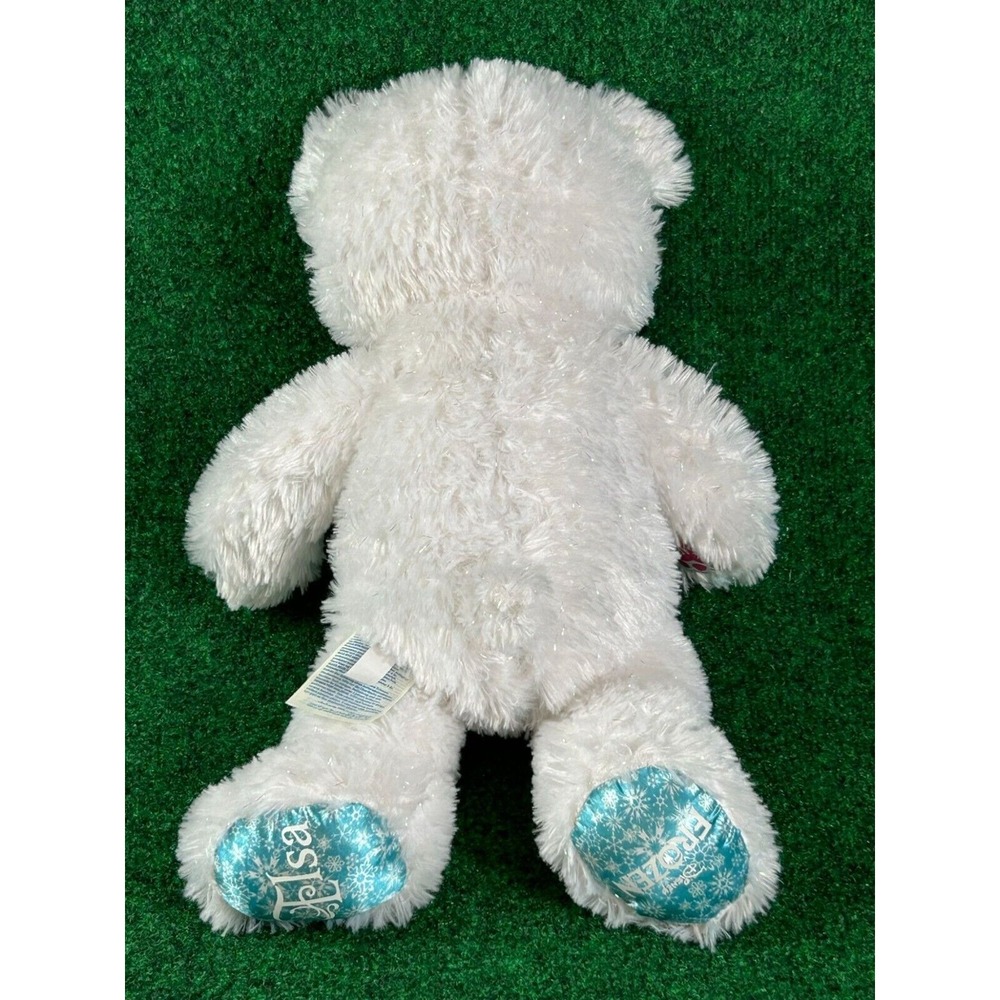 Build-A-Bear Disney Frozen Elsa Plush Teddy Bear White With Blue Snowflake Paws - Picture 2 of 6